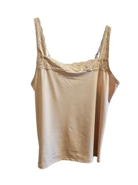 vassarette Lace-Trim Camisole - Tan